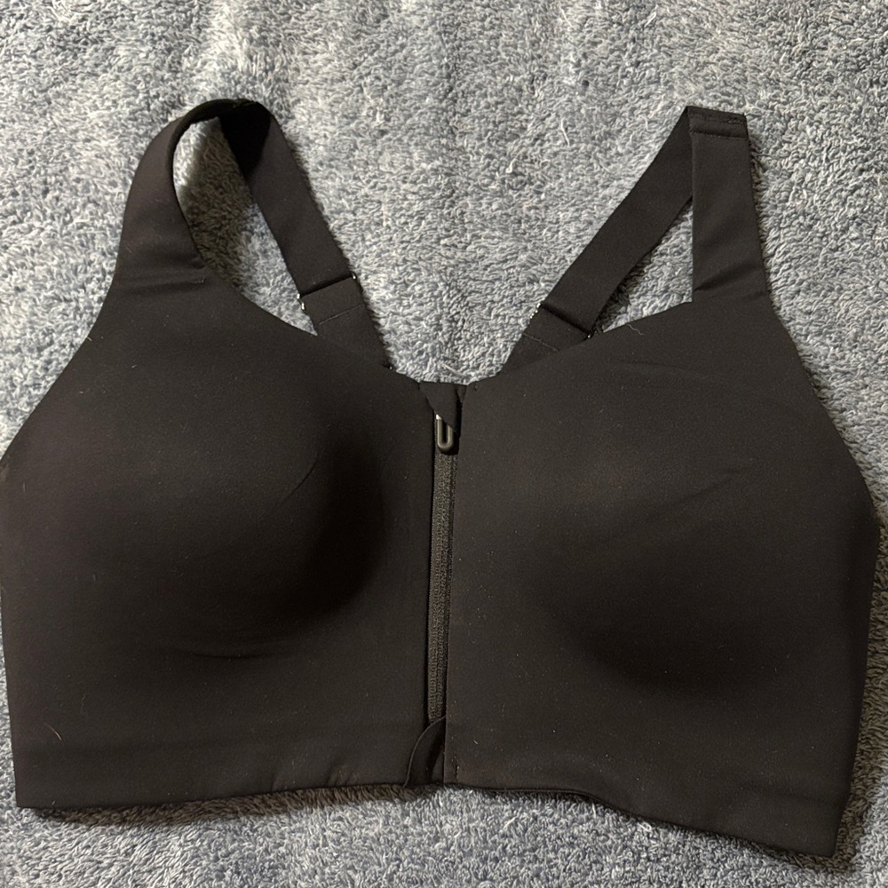 Soma Black Front-Zip Wireless Bra
